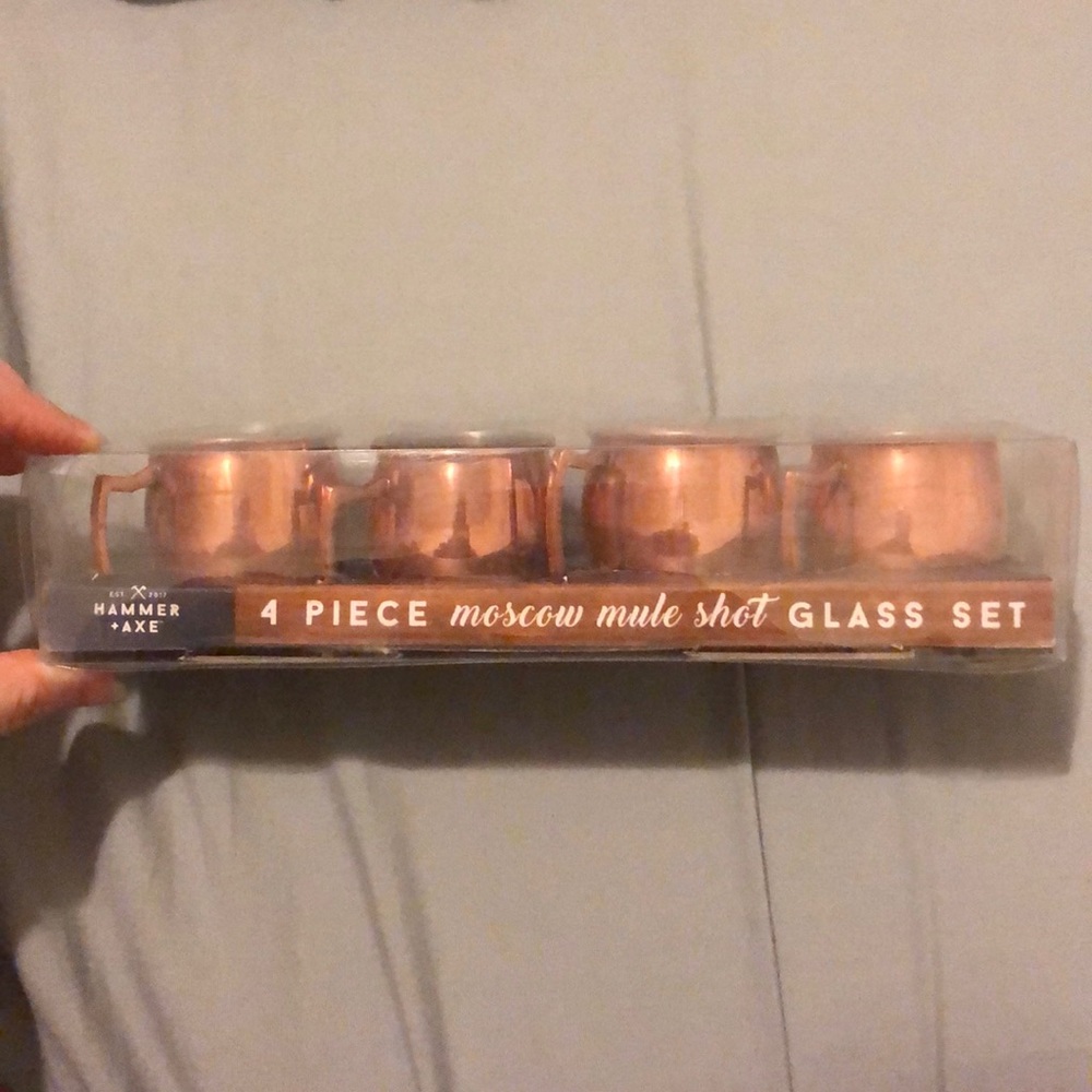 Moscow mule shot glasses